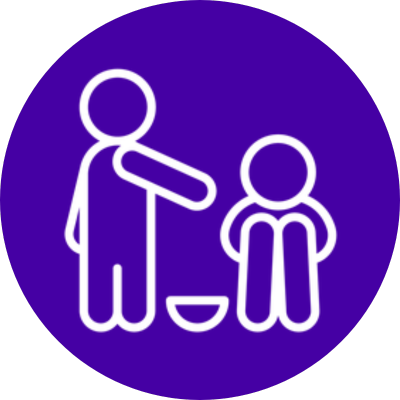 Helping hand icon